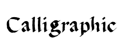 Calligraphic02 Calligraphic02